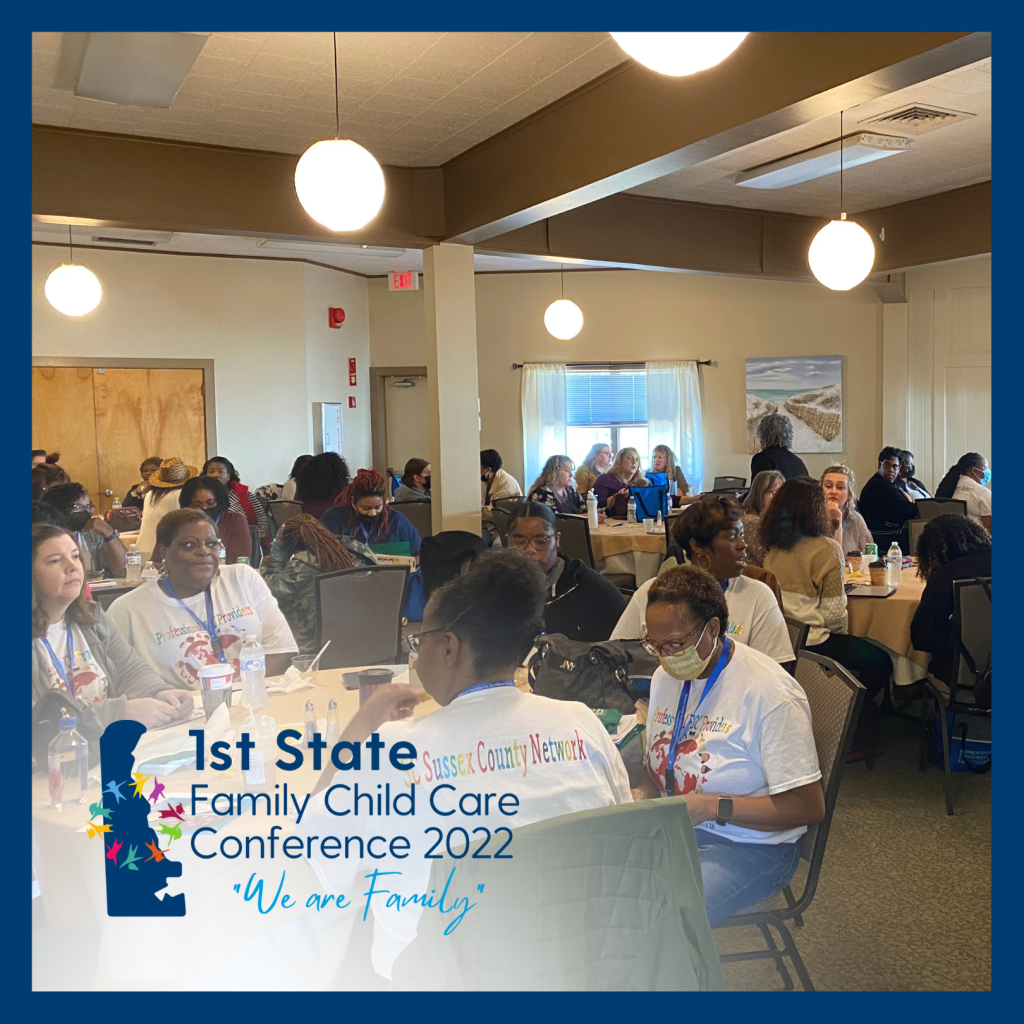 Attendees in conference room at First State Family Child Care Conference