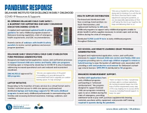 DIEEC Pandemic Response: COVID-19 Resources & Supports thumbnail