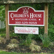 Children's House Montessori School Sign